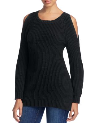 Heather B Cold Shoulder Sweater