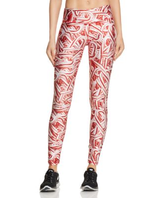 Terez Glitter Candy Cane Leggings