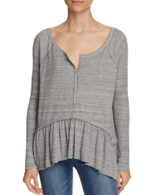 Free People Coastline Flounced Top