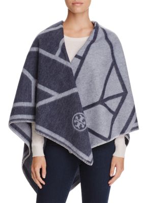 Tory Burch Fret Whip Stitch Blanket Scarf