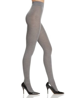 Falke Soft Merino Wool Blend Tights In Light Gray