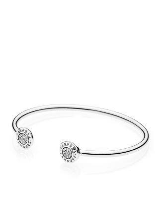 PANDORA Cuff - Sterling Silver & Cubic Zirconia Signature