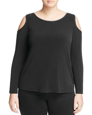 Calvin Klein Plus Cold Shoulder Top