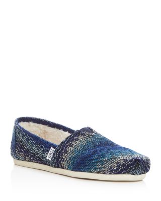 TOMS Women's Multi Stripe Woven Classic Flats