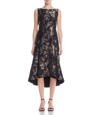 Lafayette 148 New York Julianna Metallic Abstract Print Dress