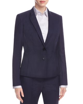 BOSS Jalanda Tonal Stripe Wool Blazer