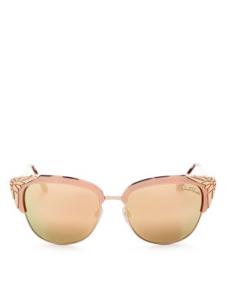 Roberto Cavalli Wezn Mirrored Cat Eye Sunglasses, 55mm