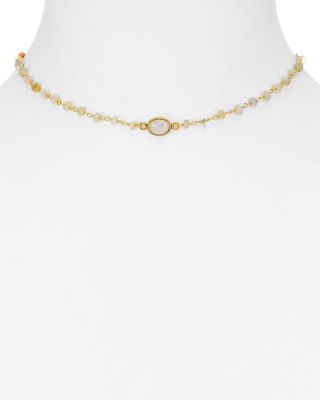 Ela Rae Libi Opal & Moonstone Necklace, 14