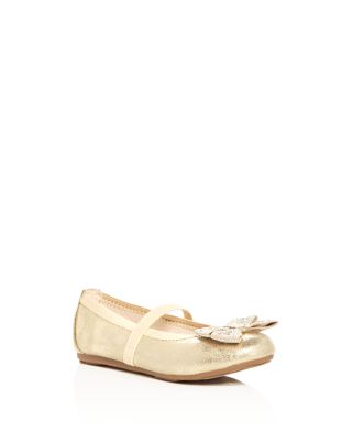 Stuart Weitzman Girls' Fannie Metallic Ballet Flats - Toddler