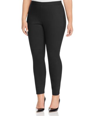 Eileen Fisher Plus Waxed Front Seam Leggings