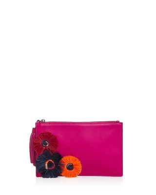 Loeffler Randall Flat Embroidered Pouch