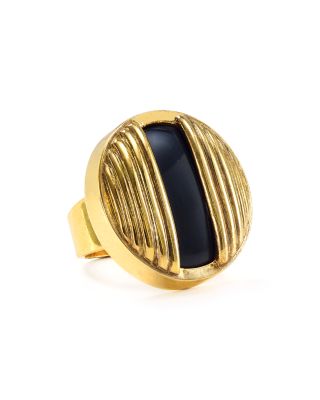 Yuwei Circle Onyx Ring