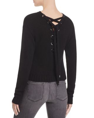 n PHILANTHROPY Cordelia Lace-Up Back Sweater