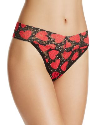 Hanky Panky Queen of Hearts Original-Rise Thong #6R1186