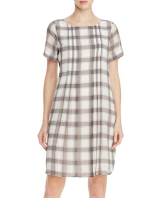 Foxcroft Buffalo Plaid Shift Dress