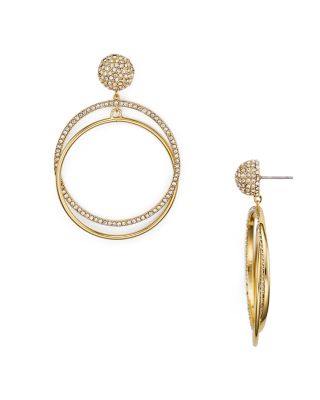 kate spade new york Double Circle Drop Earrings