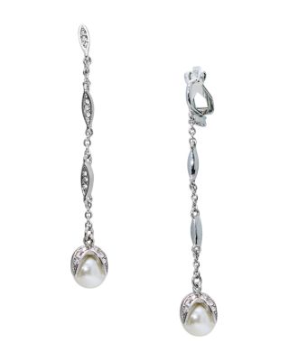 Lauren Ralph Lauren Pavé Clip-On Drop Earrings