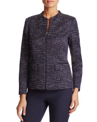 Lafayette 148 New York Jaylan Zip-Front Jacket