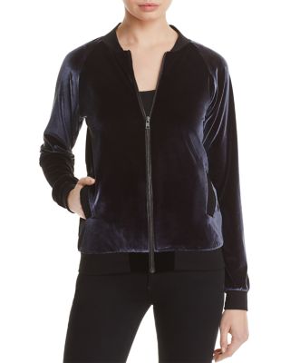 Benjamin Jay Kinga Velvet Bomber Jacket