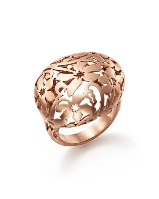 Pomellato Arabesque Ring in 18K Matte Rose Gold