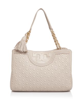 Tory Burch Fleming Open Leather Tote 