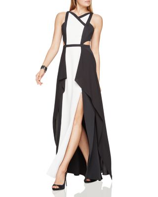 BCBGMAXAZRIA Color-Block Gown