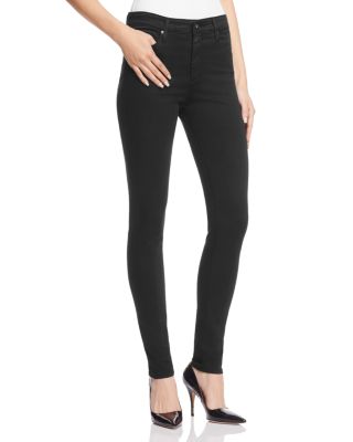 AG High Rise Skinny Jeans in Black