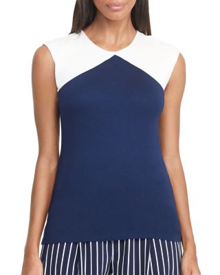 Lauren Ralph Lauren Color Block Jersey Top