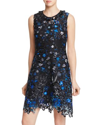 Elie Tahari Elisha Floral Lace Dress