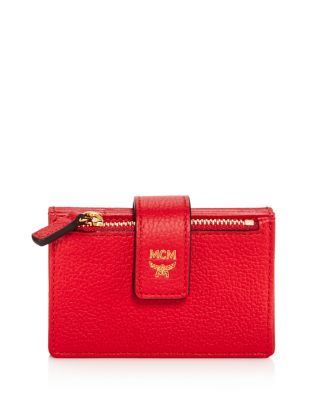 MCM Milla Accordion Leather Card Case