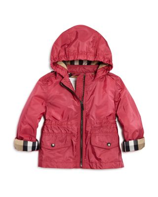 Burberry Infant Girls' Hooded Rain Jacket - Sizes 6-36 Months