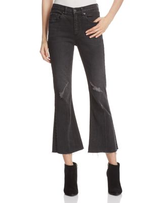 rag & bone/JEAN Crop Flare Jeans in Blackthorne