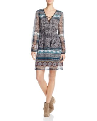 Ella Moss Jacinda Printed Silk Dress