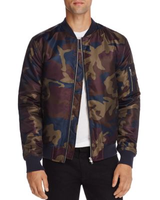 WESC WESC CAMOUFLAGE BOMBER JACKET,H410117