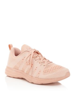 Apl Athletic Propulsion Labs Athletic Propulsion Labs Women's Techloom Pro Knit Low-top Sneakers In Blush