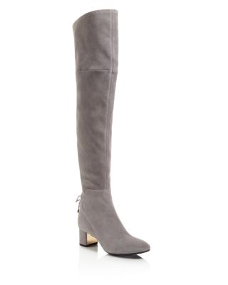 TORY BURCH WOMEN'S LAILA SUEDE OVER-THE-KNEE BOOTS,41621