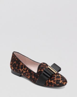 leopard print smoking flats