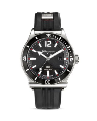 Salvatore Ferragamo Salvatore Ferragamo 1898 Sport Stainless Steel Black Watch with Black Dial, 43mm