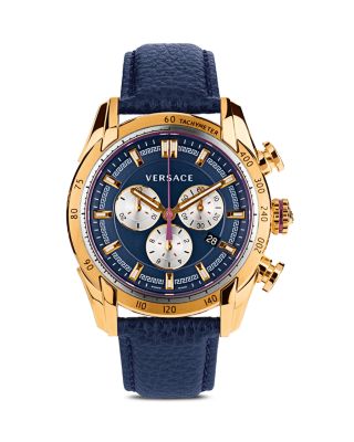 Versace Men's V-Ray Blue Watch, 44mm