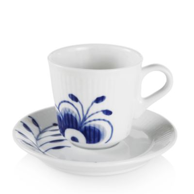 Royal Copenhagen Blue Fluted Mega Cup & Saucer