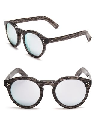 Illesteva Mirrored Leonard II Sunglasses, 50mm