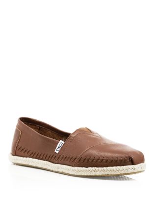 TOMS Women's Seasonal Classics Leather Espadrille Flats