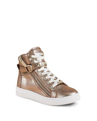 MICHAEL Michael Kors Girls' Ivy Rory Zip Up High Top Sneakers - Little Kid, Big Kid