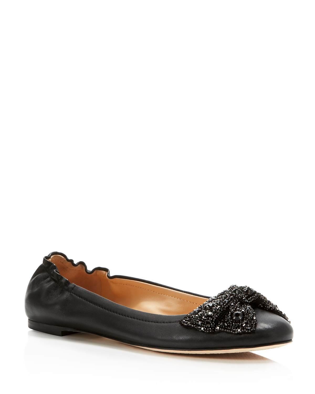Tory Burch Bonneville Jeweled Bow Ballet Flats | Bloomingdale's