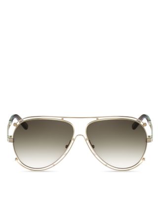 Chloé Aviator Sunglasses, 61mm