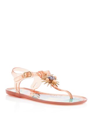 Ivy Kirzhner Jezabelle Jeweled T-Strap Jelly Sandals