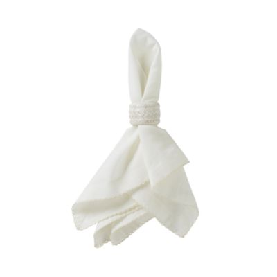 Juliska Le Panier Napkin Ring, Whitewash