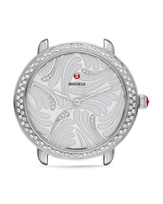 MICHELE Serein 16 Swan Diamond Dial Watch Head, 34mm