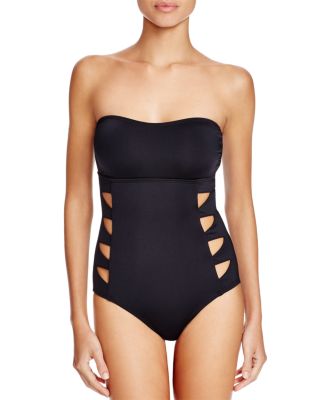 Carmen Marc Valvo Bandeau One Piece Swimsuit