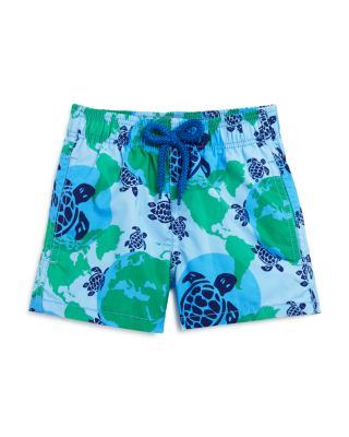 Vilebrequin Boys' Jim World Map Dots Swim Trunks - Sizes 2-20